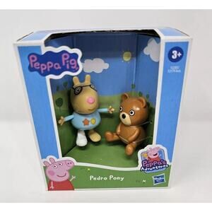 Peppa Pig Pedro Pony and Teddy Bear Figure Toy Peppa’s Adventures NEW